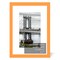 8x10 Picture Frames Solid Wood Display Pictures 5x7 with Mat or 8x10 Frame without Mat Poster Photo Frame Art with 1 Mats for Wall Mounting or Table Top(Orange)